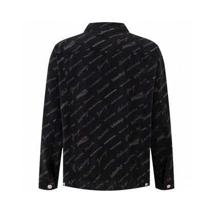 Balenciaga Logomania All Over Large Fit Jacket
