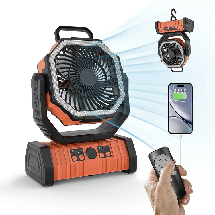 Outdoor Household Power Bank LED Light Camping Fan SHOPEZRA L.L.C.