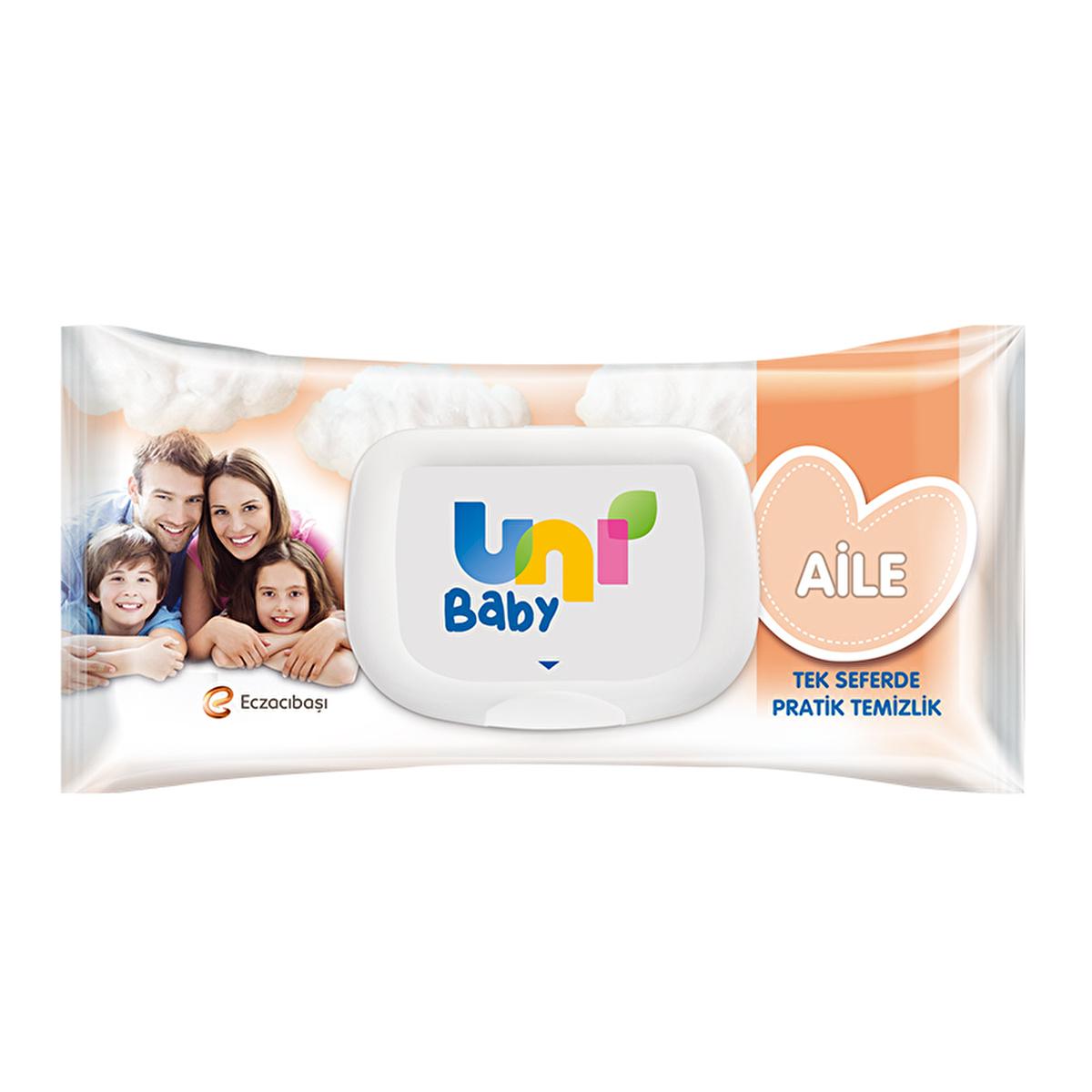 Uni Baby Family Wipes: Gentle, Alcohol &amp; Dye-Free Baby Wipes for Sensitive Skin - 90 Count - Hypoallergenic Baby Hygiene