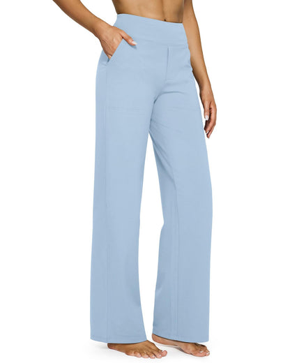 Casual High-Waisted Straight Pants Loose Pocket Yoga Pants