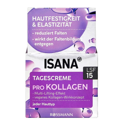 Isana Pro-Collagen Day Cream SPF15 Firming Moisturizer 50ml