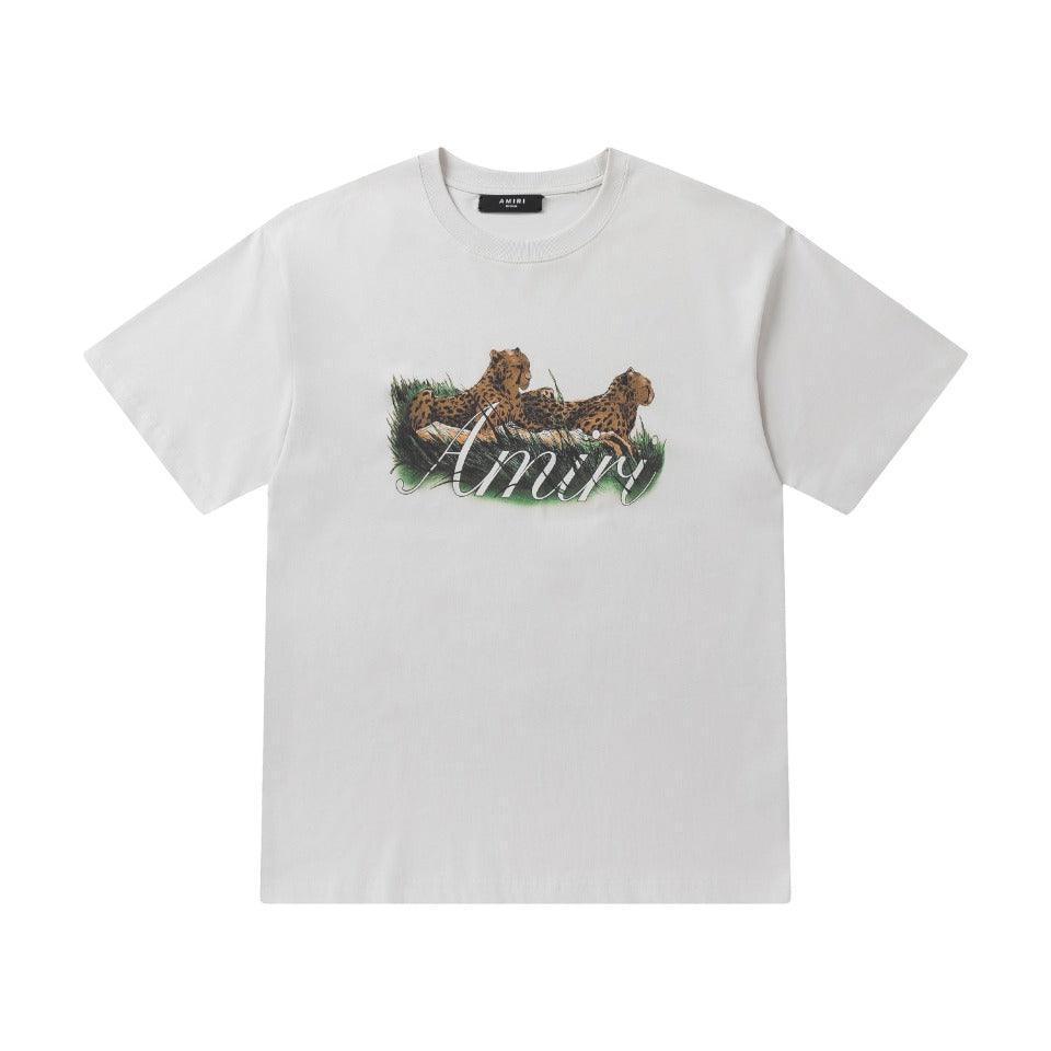 Amiri Tiger White T-Shirt Without Collar