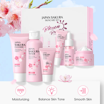 Six-piece skincare set