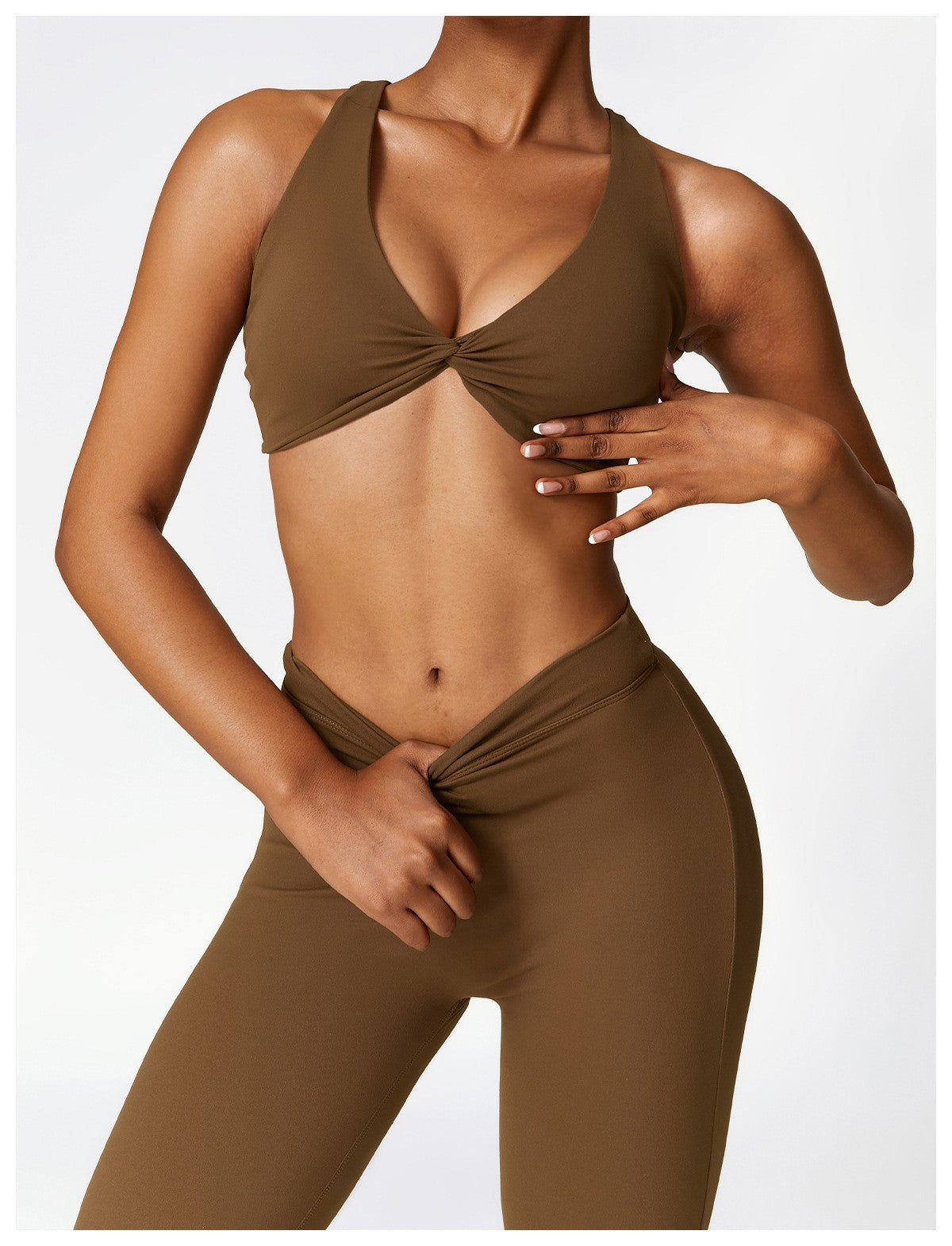 High Waist Flared Yoga Pants with Quick Dry Fabric