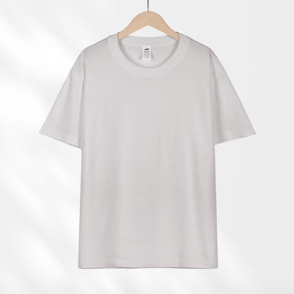 All-Match Crewneck Shoulder Top Solid Color Half-Sleeve