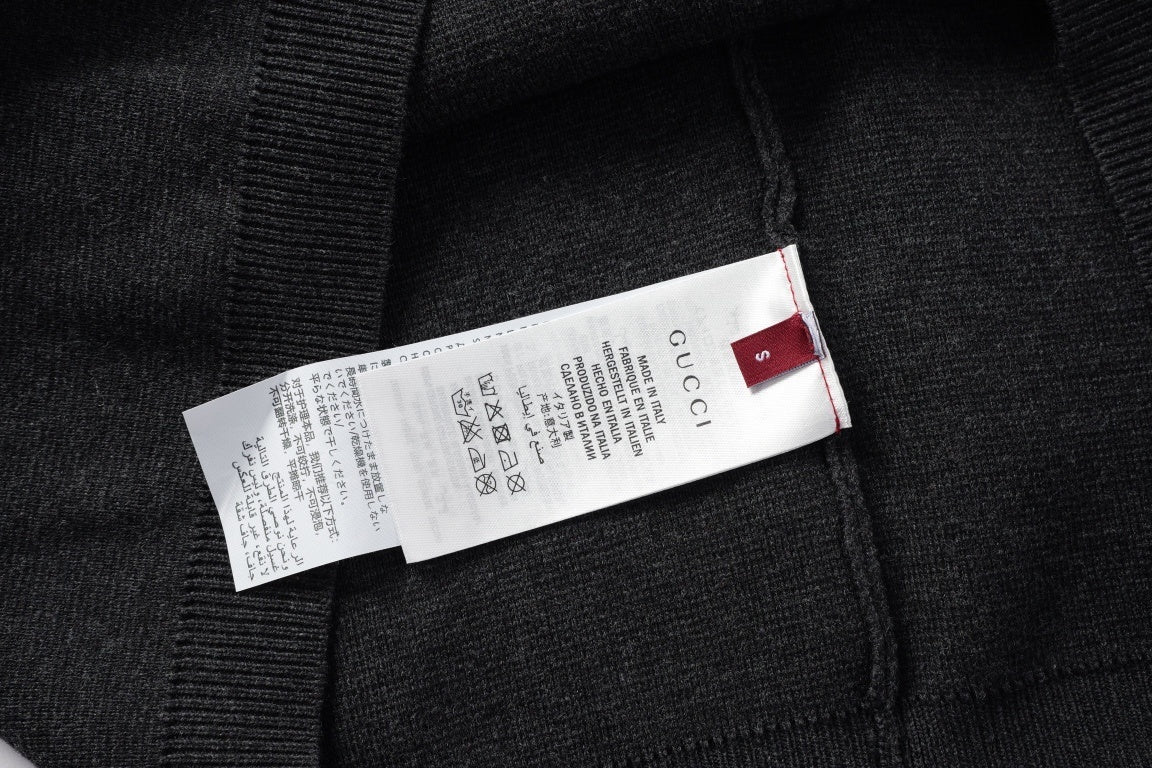 Gucci Black Cotton Crew Neck T-Shirt - Luxury Casual Staple