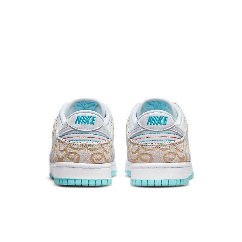 Nike Dunk Low SE Barber Shop Grey Sneakers - Unique Style