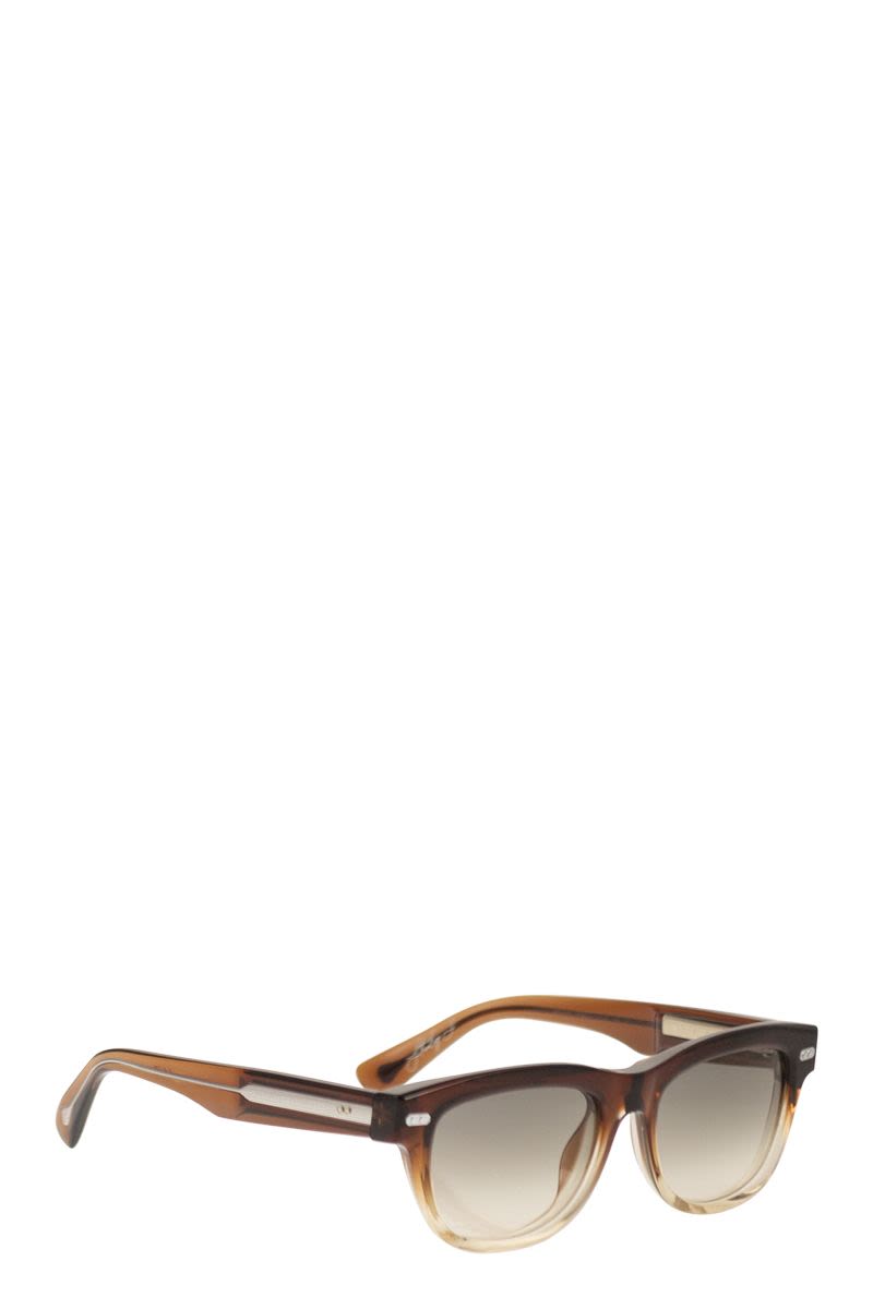 BRUNELLO CUCINELLI Stanley J. Rectangular Acetate Sunglasses - 53mm
