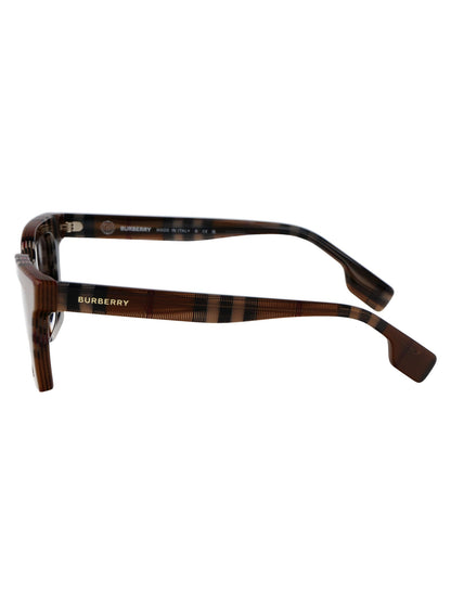 BURBERRY Check Brown Acetate Sunglasses for Women