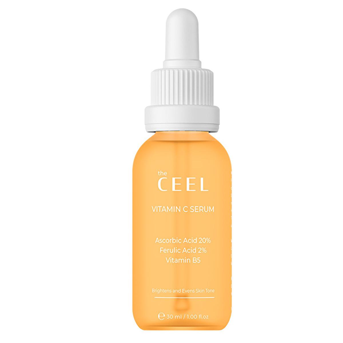 The Ceel Vitamin C Serum: 20% Ascorbic Acid - Brighten, Rejuvenate &amp; Reduce Dark Spots | Glutathione &amp; Ferulic Acid for Luminous Skin Complexion