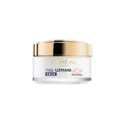 Loreal Paris Age Expert 40+ Anti-Wrinkle Firming Night Cream: Reduce Wrinkles, Nourish Skin with Pro-Retinol &amp; Camellia Oil - 50ml