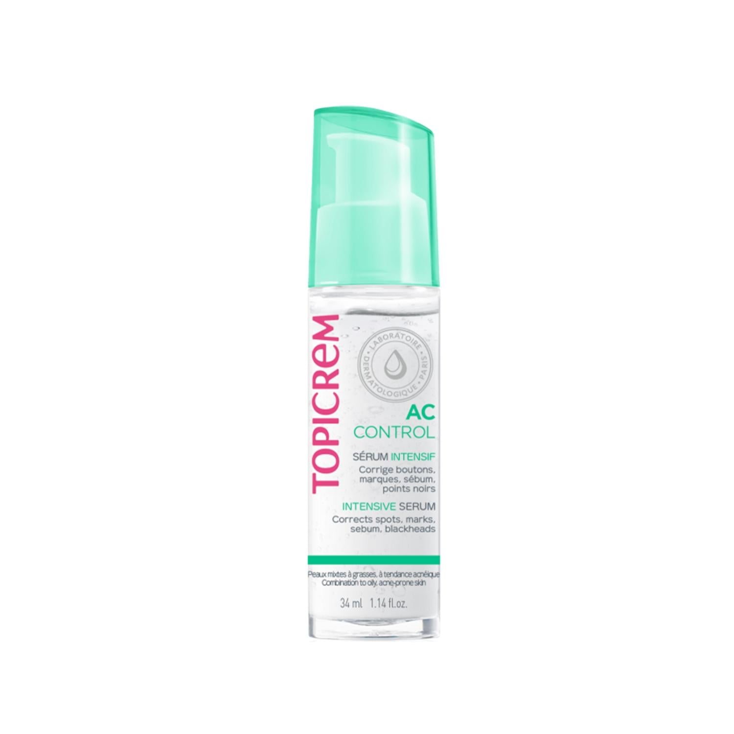 Topicrem AC Control Serum: Intensive Acne &amp; Blemish Treatment | Facial Serum for Acne-Prone Skin, 34ml