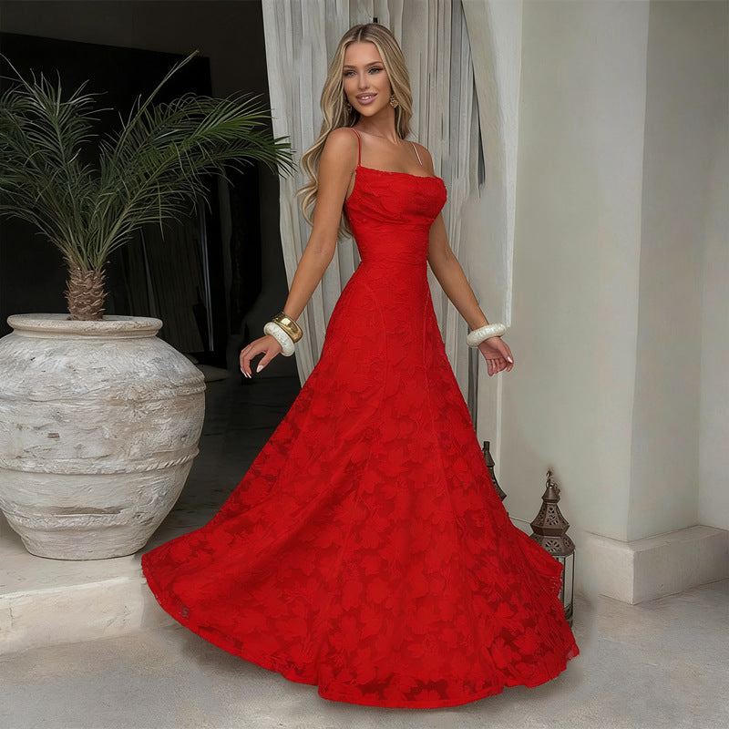 Elegant One-Shoulder Chiffon Dress