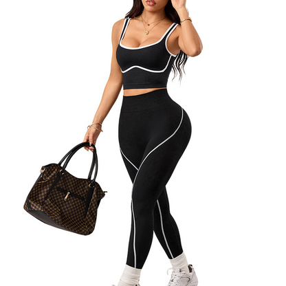 Seamless yoga workout suit