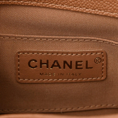 Chanel Shiny Caviar Quilted Small Duma Pockets Drawstring Backpack