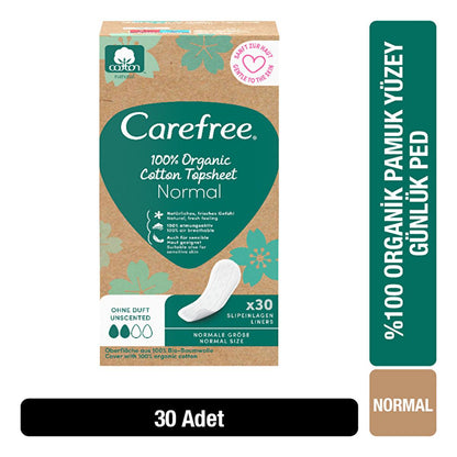 Carefree Organic Cotton Sanitary Pads - Soft, Hypoallergenic &amp; Eco-Friendly Menstrual Protection for Sensitive Women