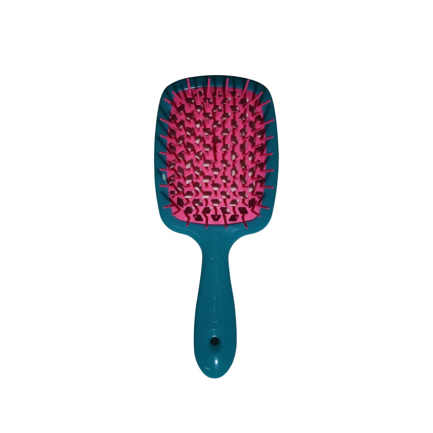 Janeke Superbrush Detangling Hairbrush in Turquoise &amp; Pink
