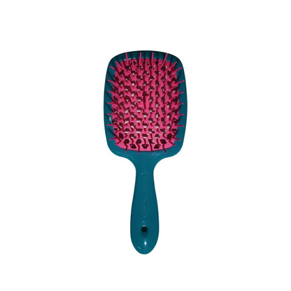 Janeke Superbrush Detangling Hairbrush in Turquoise &amp; Pink