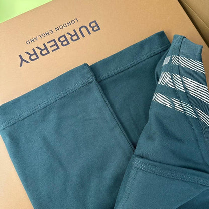 Burberry T-Shirt Without Collar Green | Luxury Cotton Tee