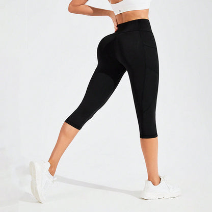 Womens Elastic Yoga Running Shorts