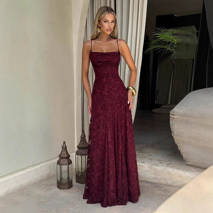 Elegant One-Shoulder Chiffon Dress