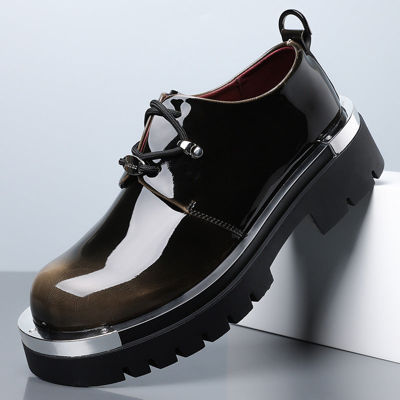 Mens Casual Derby Shoes with Height Increase