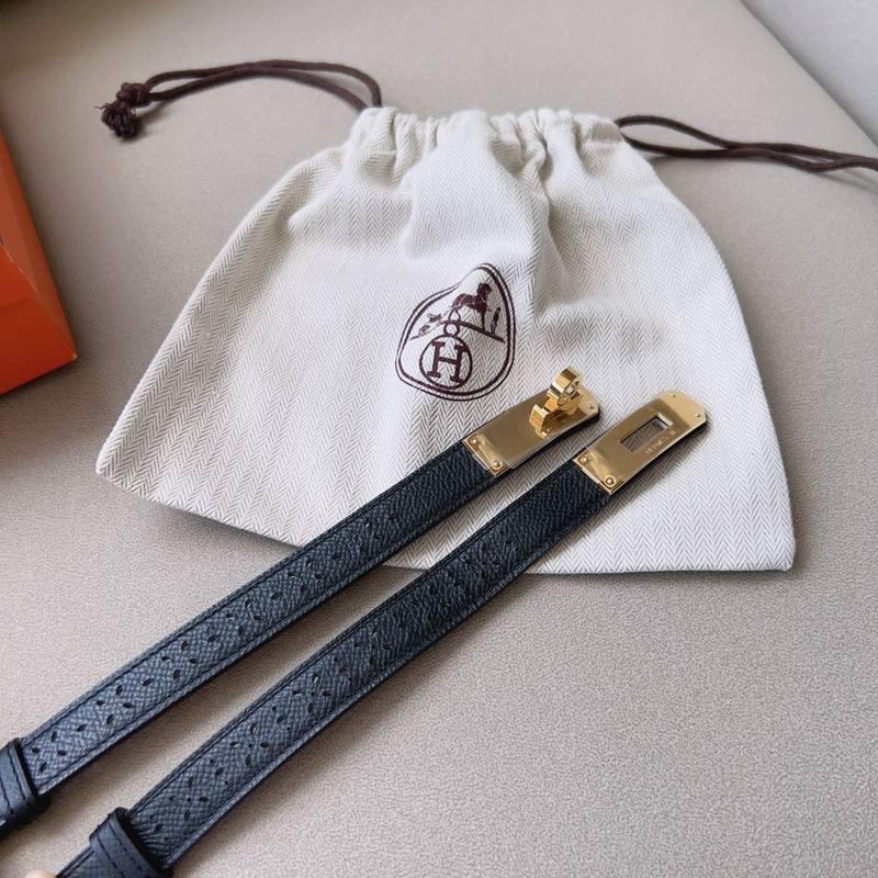 Hermes Men Gold Buckle Belt &