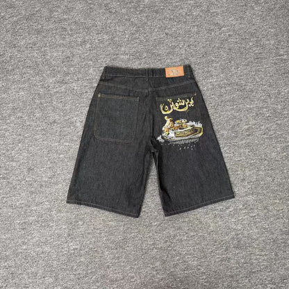 Casual Long Pants Plum Blossom Embroidery