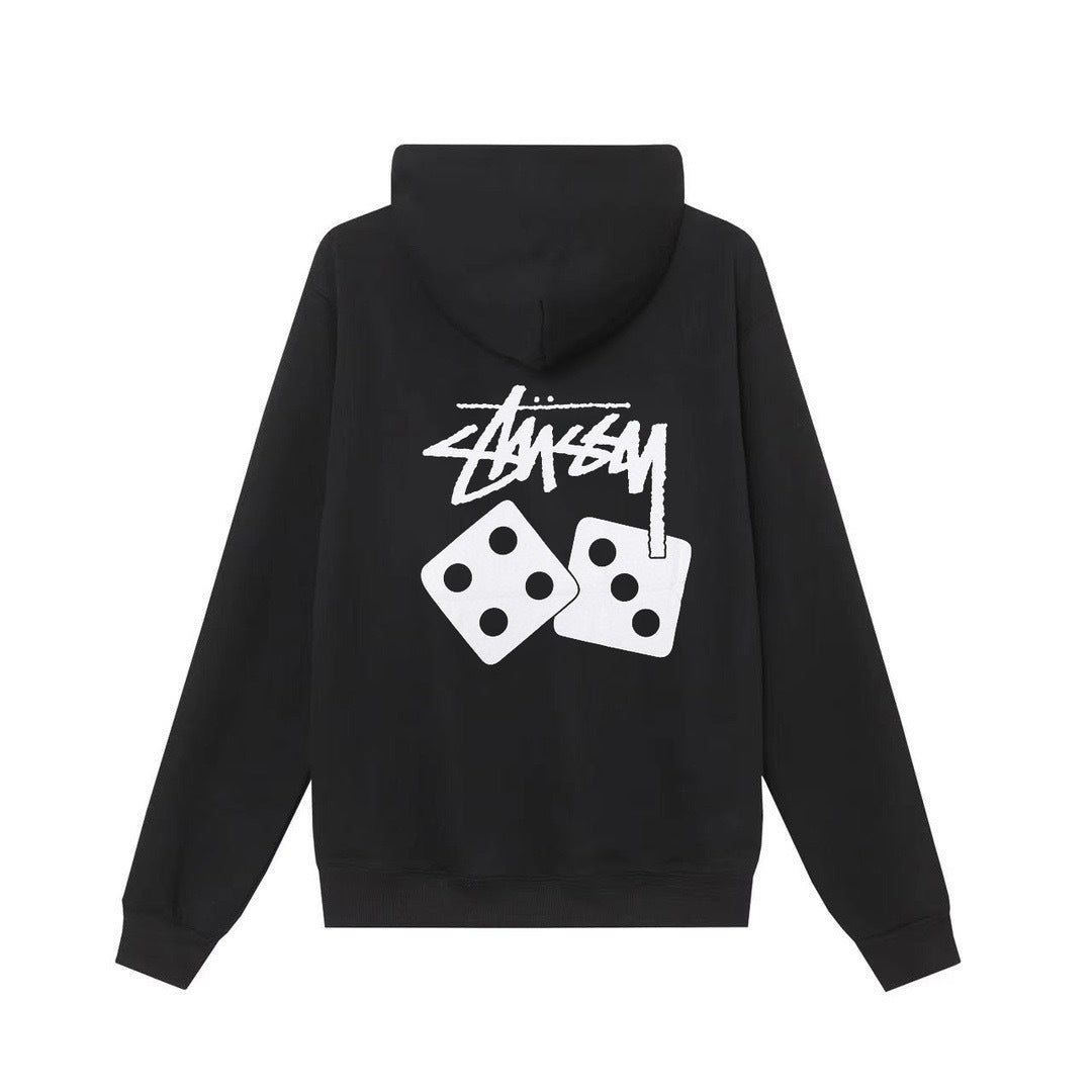 Stussy Dice Hoodie Size Small Black