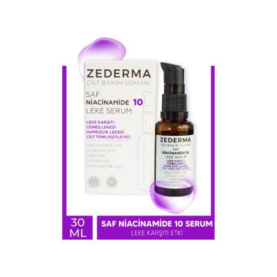 Zederma Niacinamide Serum 10% - Dark Spot Remover &amp; Hyperpigmentation Treatment for Sensitive Skin, Vegan Skincare