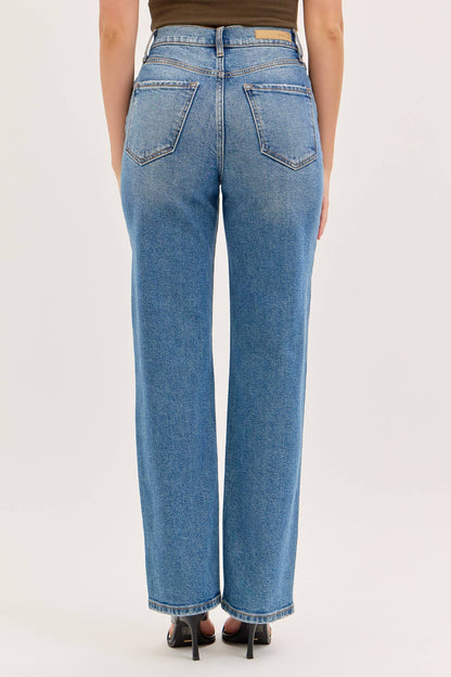 Paisley High Rise Dad Jean Medium wash