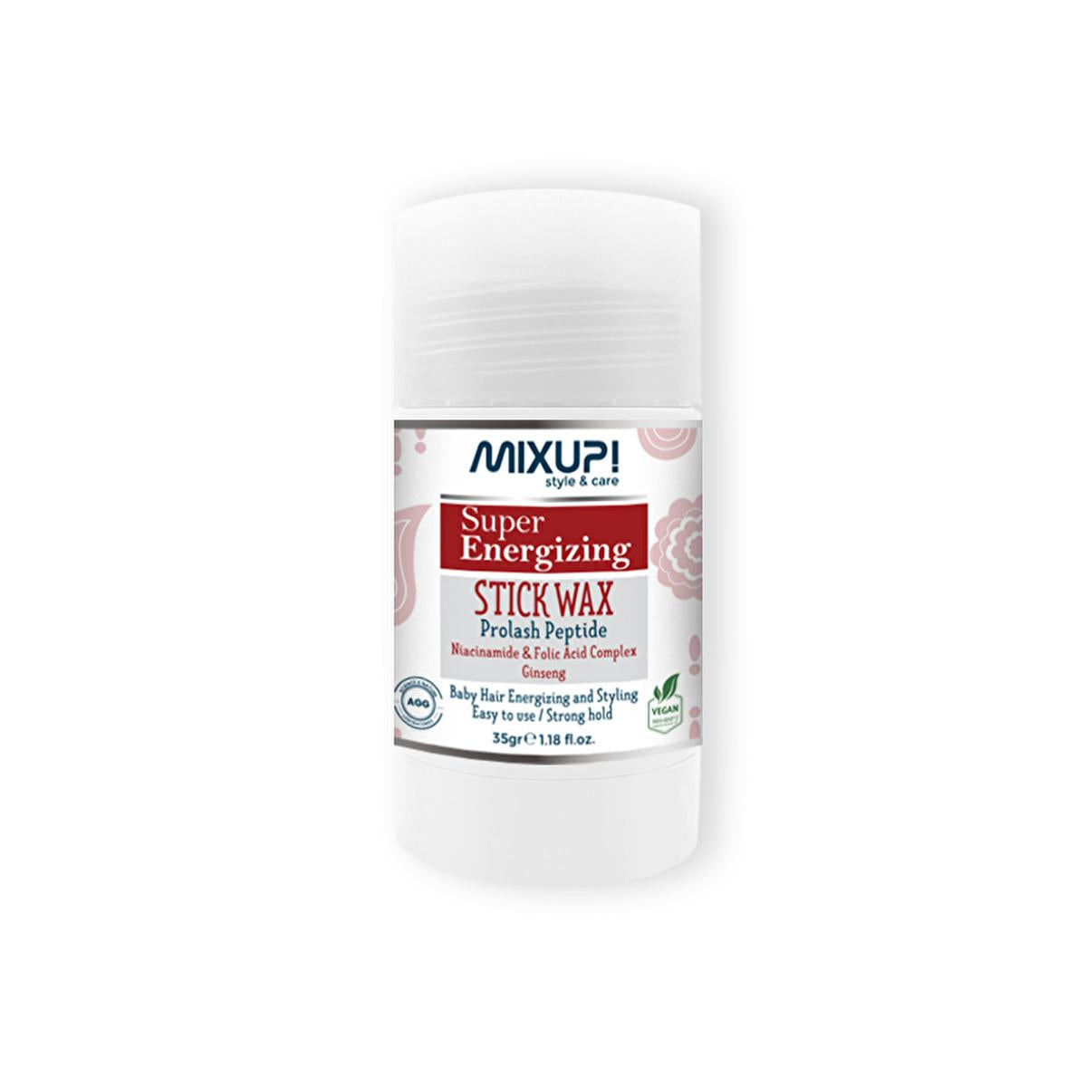 Mixup Super Energizing Hair Stick Wax: Strong Hold, Texture &amp; Flyaway Control - Residue Free.