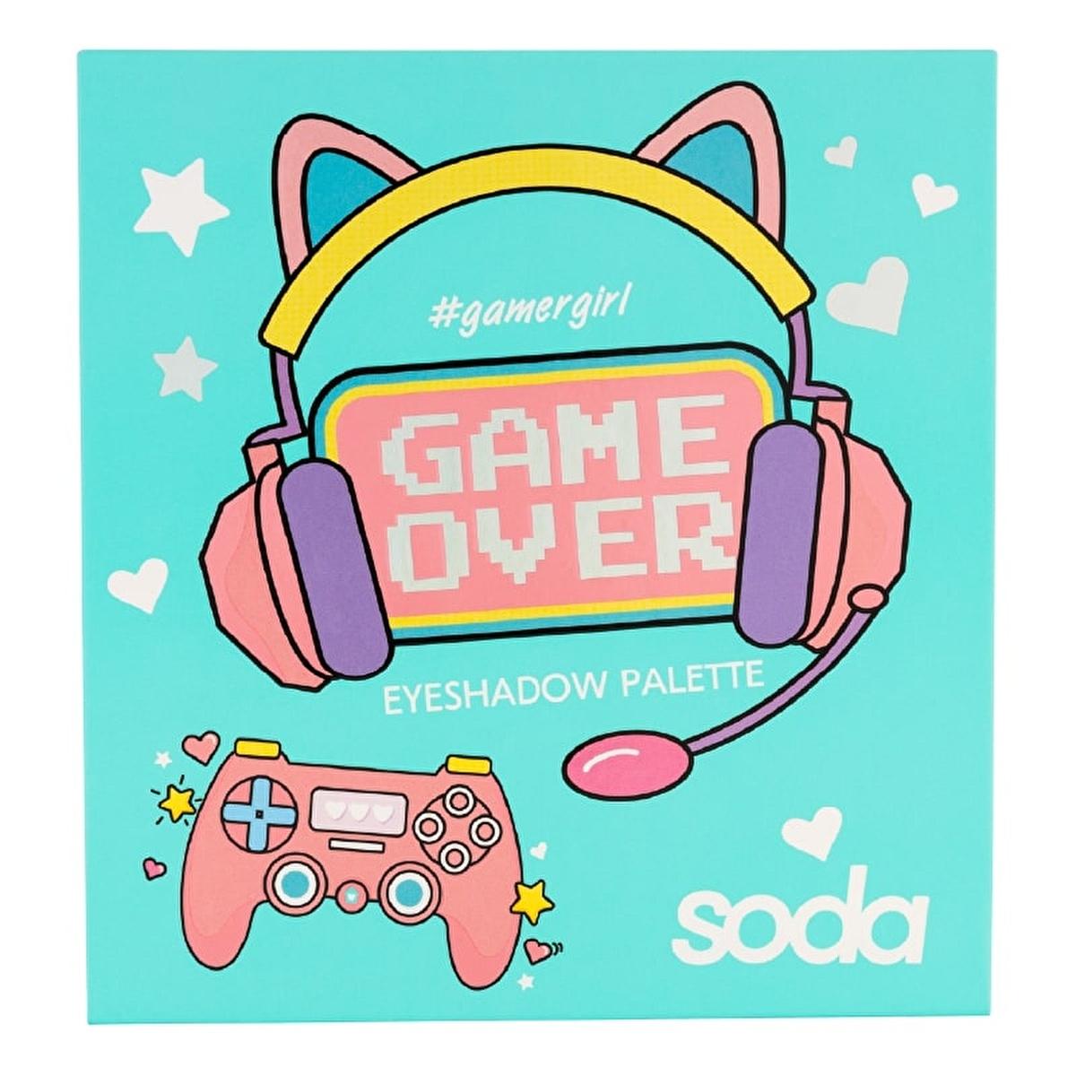 Soda Game Over Eyeshadow Palette 003 Ultimate Burst - 16 Shade Makeup Eyeshadow Palette with Matte, Shimmer, Glitter Finishes