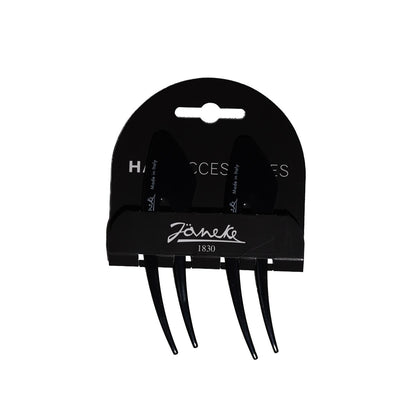 Janeke Small Black Hair Clips Set of 2 for Secure Hold