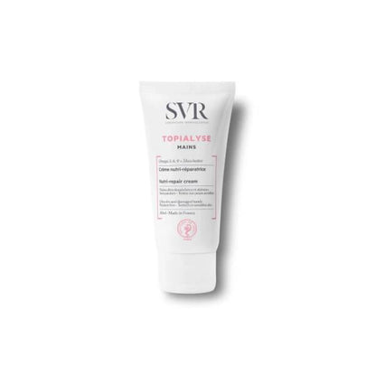 SVR Topialyse Hand Cream 50ml - Moisturizing, Non-Greasy Hand Cream for Dry Skin with Omega 3, 6, 9 &amp; Shea Butter