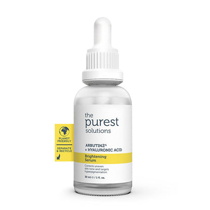 The Purest Solutions Skin Toning Serum - Brightens &amp; Evens Skin Tone with Alpha Arbutin &amp; Hyaluronic Acid