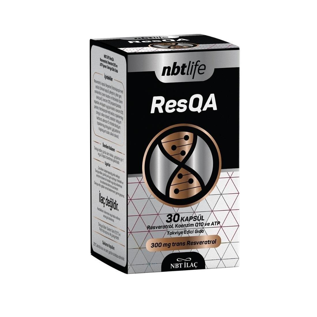 NBTLife ResQa Coenzyme Q10 &amp; Resveratrol 30 Capsules