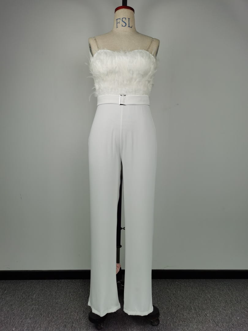 Frühling Sommer Feder Tube Top Sexy Jumpsuit