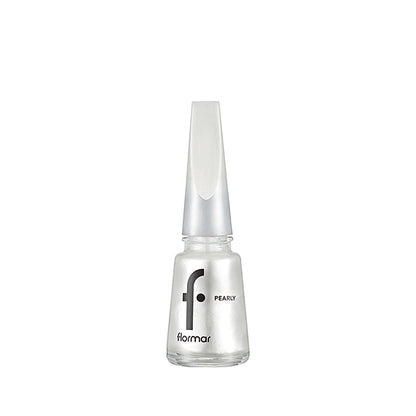 Flormar Pearly Intense Pigmented Nail Polish - Luxury White | 0.34 fl oz