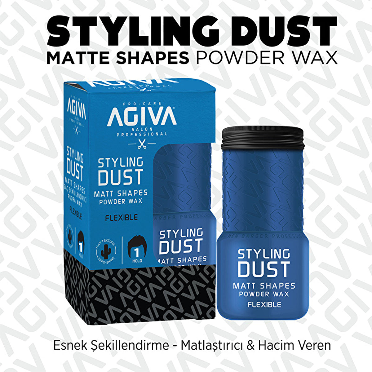 Agiva Flexible Hold Powder Wax 20g - Matte Finish &amp; Volume | Styling