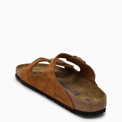 Birkenstock Mink Super Birki Slippers In Suede
