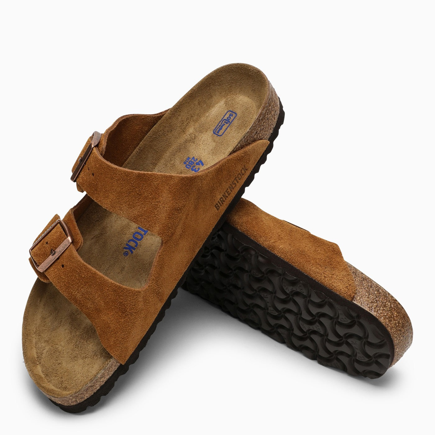 Birkenstock Mink Super Birki Slippers In Suede