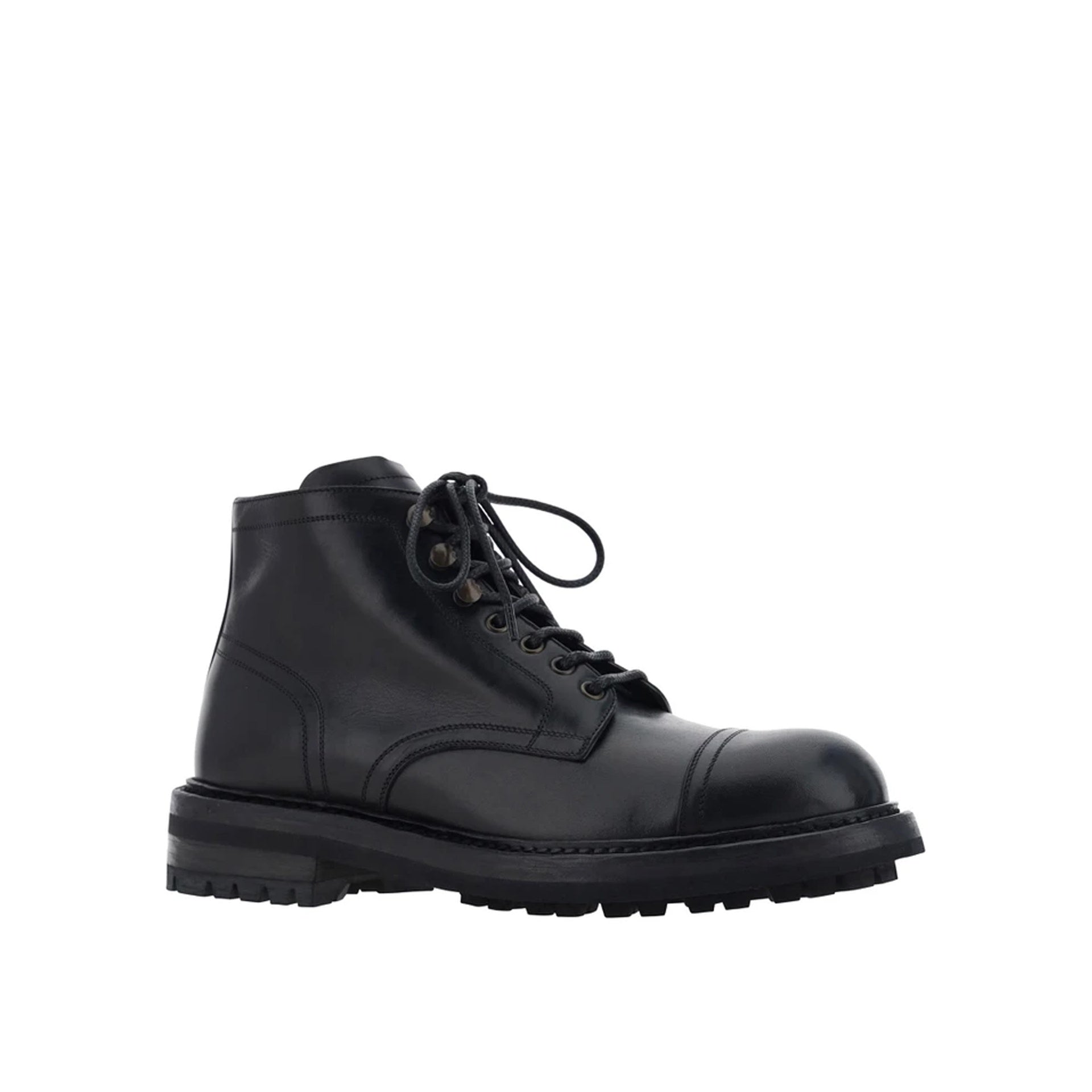 Dolce &amp; Gabbana Lace Up Leather Boots