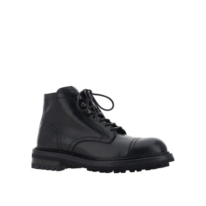 Dolce &amp; Gabbana Lace Up Leather Boots