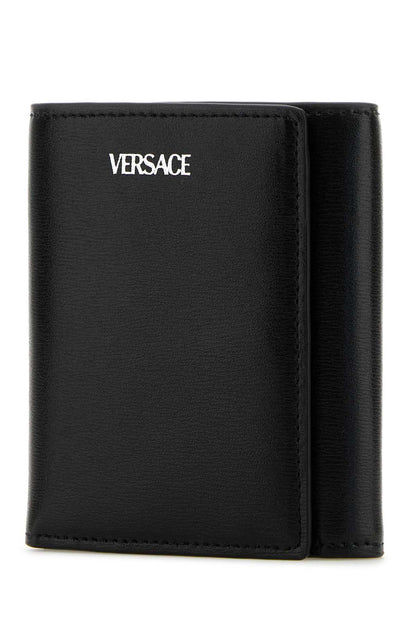 VERSACE Trifold Mini Leather Wallet