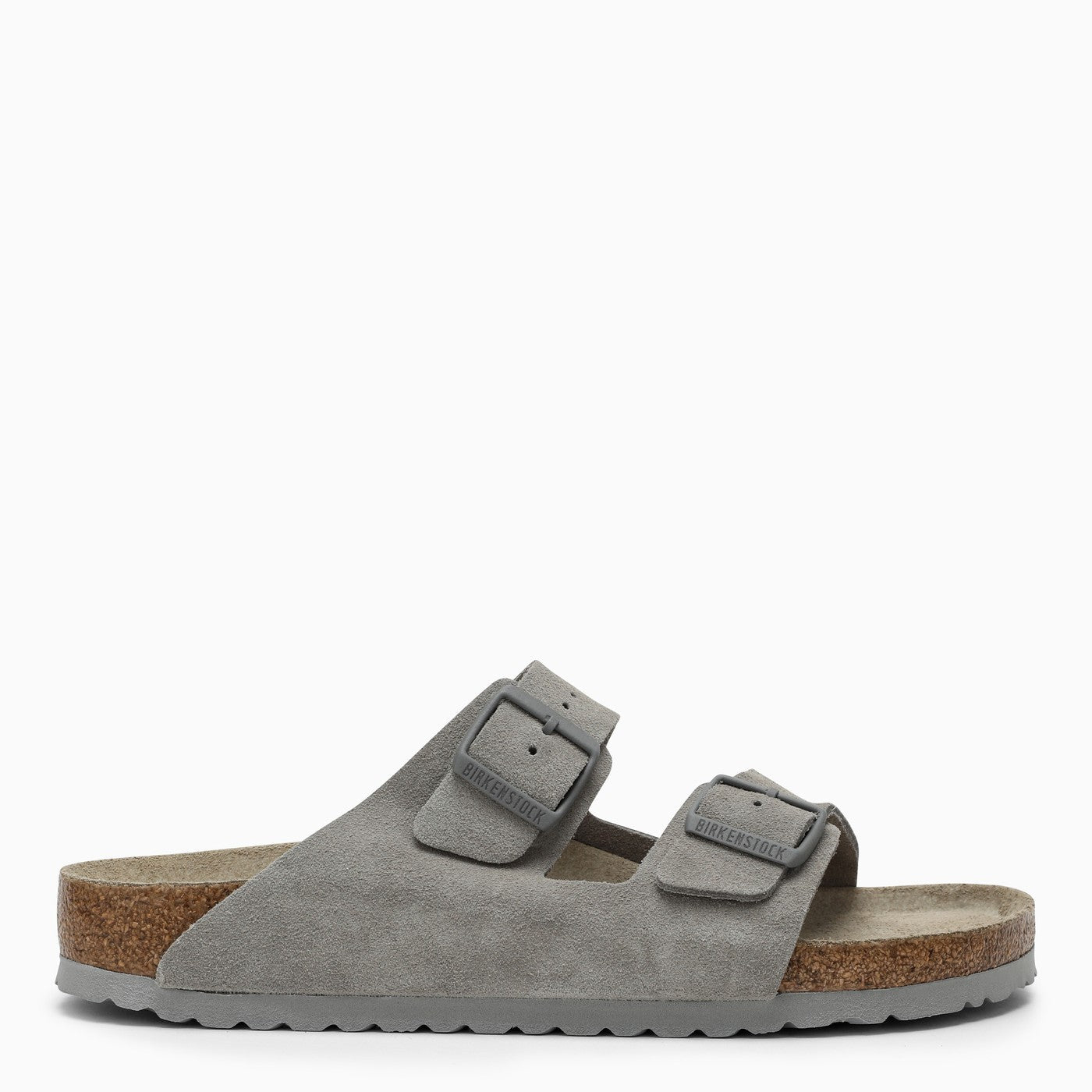 Birkenstock Slide Arizona Grey Leather