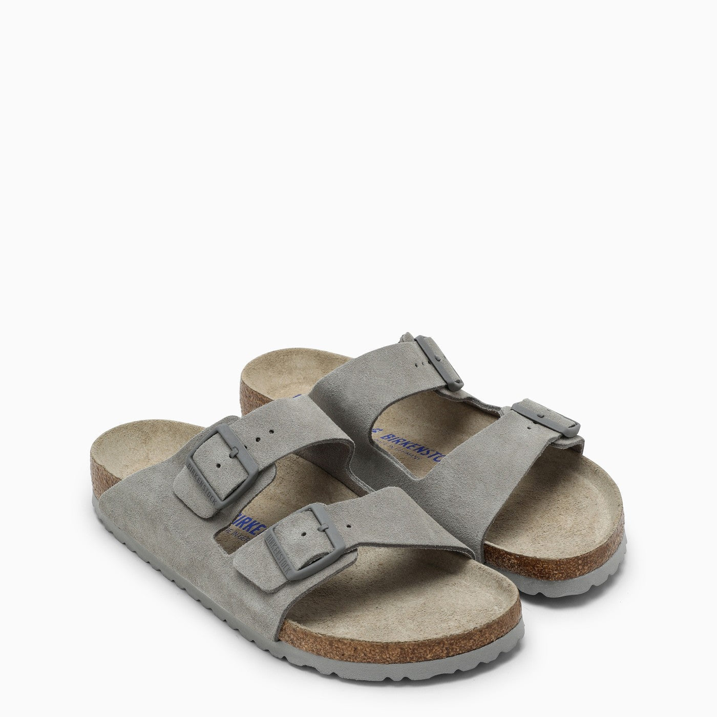 Birkenstock Slide Arizona Grey Leather