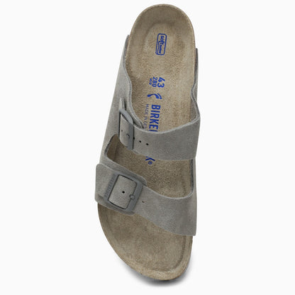 Birkenstock Slide Arizona Grey Leather