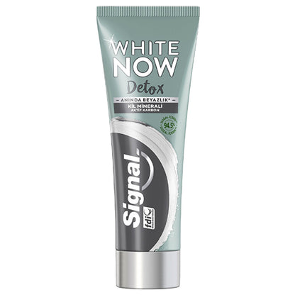Signal White Now Detox Active Charcoal Toothpaste 75ml - Whitening Effect
