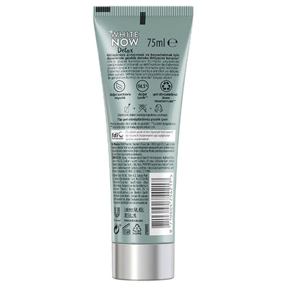 Signal White Now Detox Active Charcoal Toothpaste 75ml - Whitening Effect